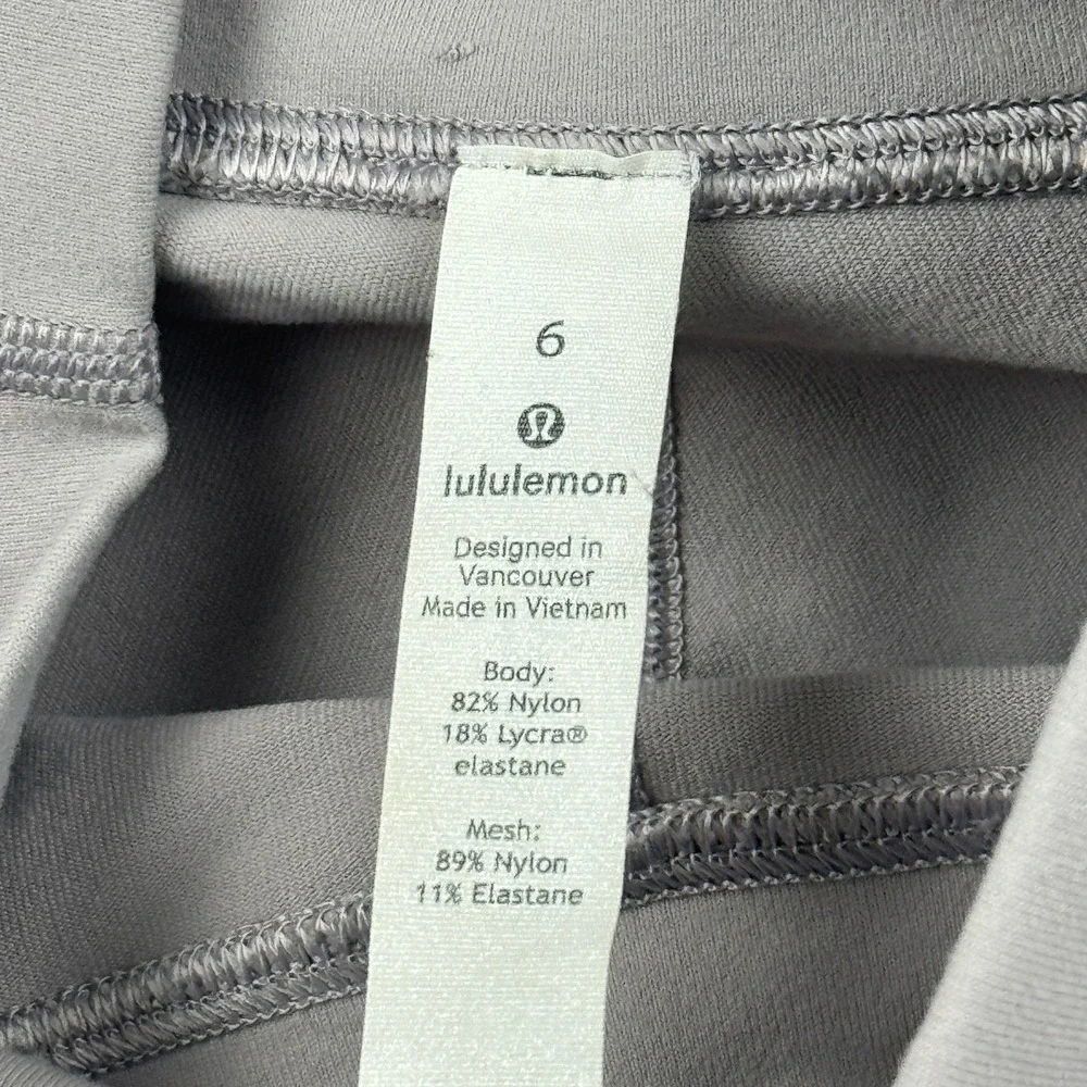 Lululemon Leggings Womens 6 Light Purple Wunder Under High Rise Tech Mesh Pants - Picture 3 of 13